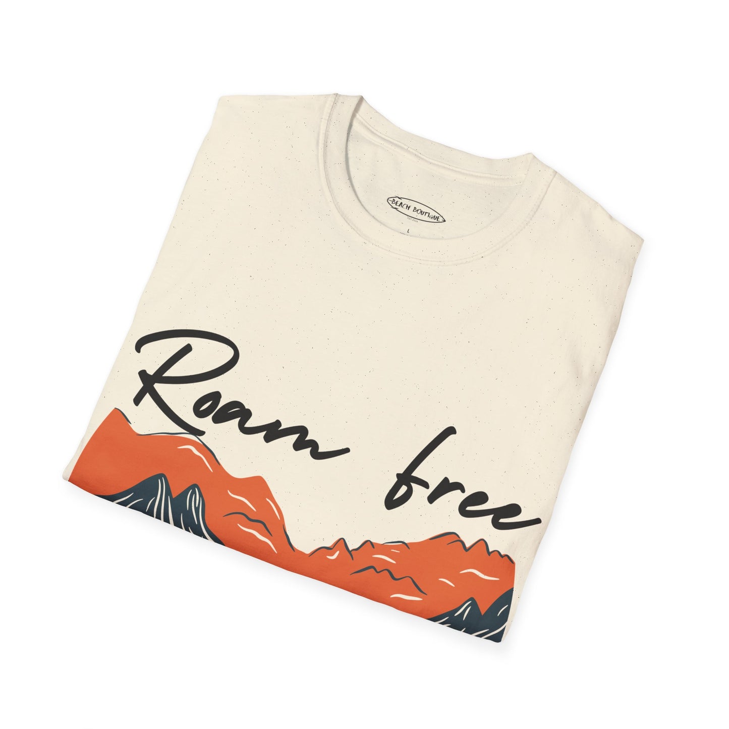 Roam Free Mountain Print Unisex T-Shirt