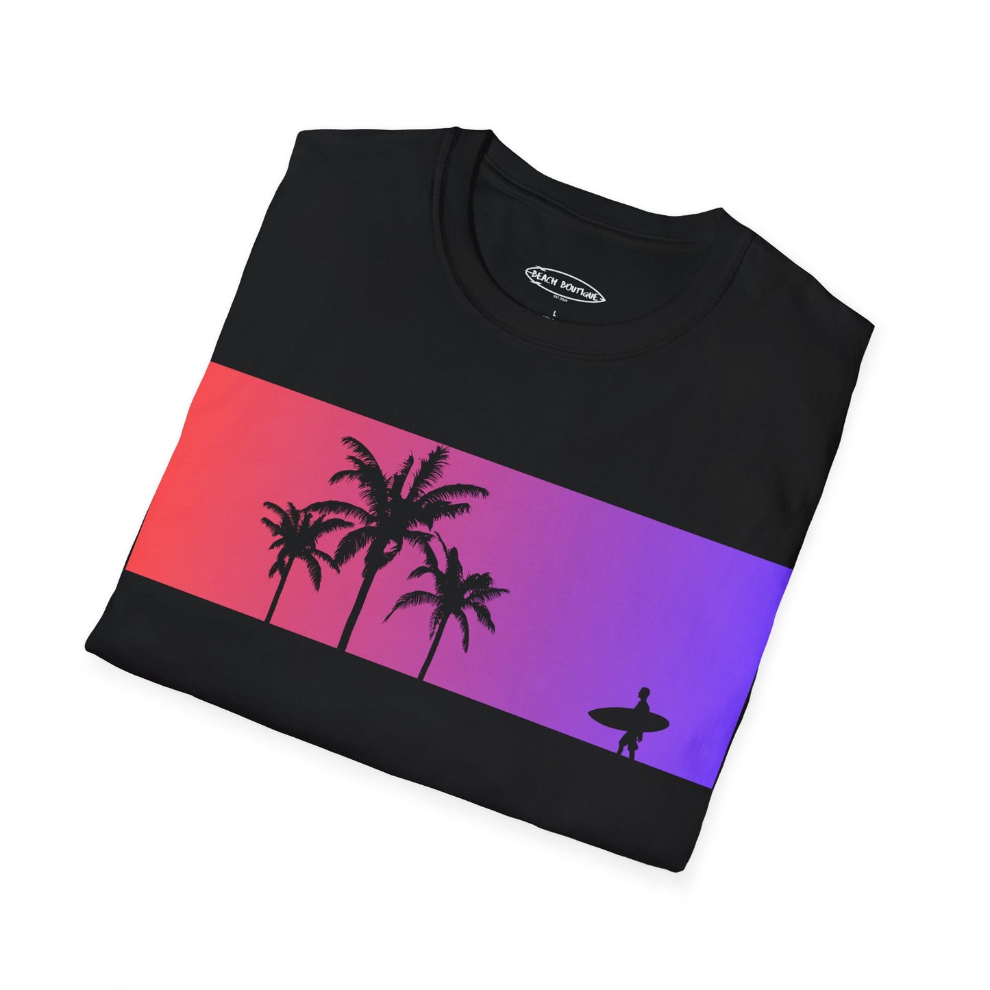 Gradient Palms Print Unisex T-Shirt