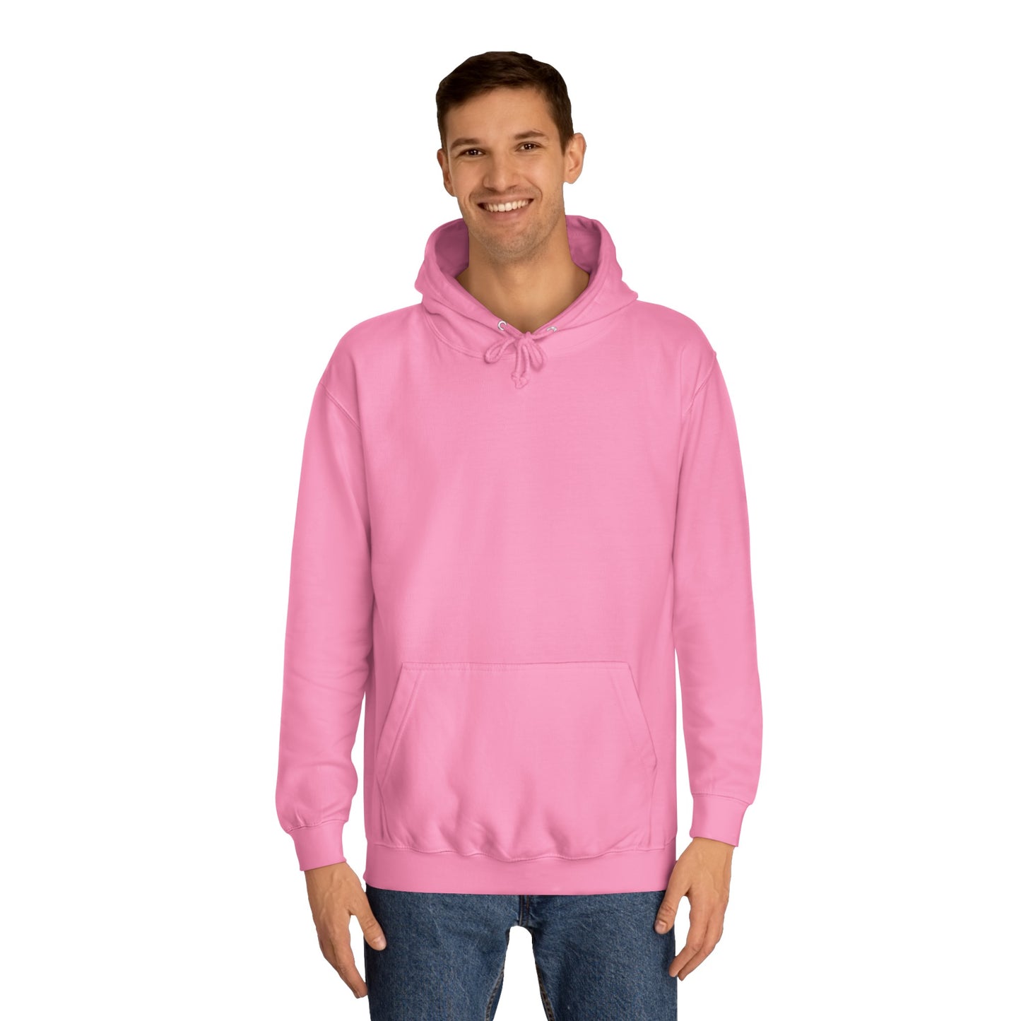 Pink Wave Back Print Unisex Hoodie