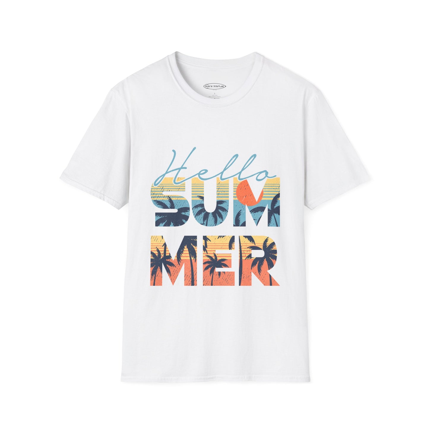 Hello Summer Print Unisex T-Shirt