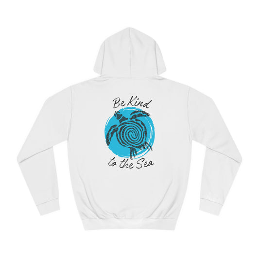 Be Kind to the Sea Back Print Unisex Hoodie