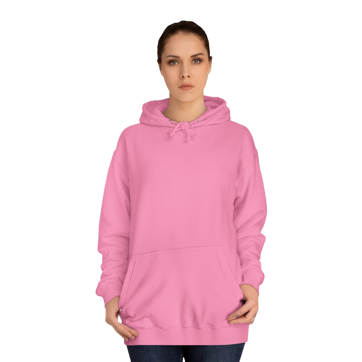 Pink Wave Back Print Unisex Hoodie