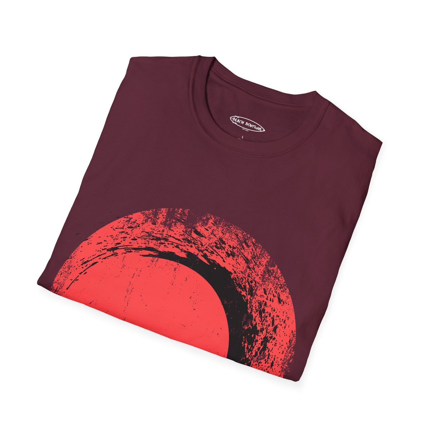 Red Surfer Print Unisex T-Shirt