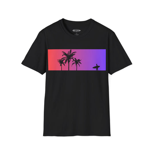 Gradient Palms Print Unisex T-Shirt