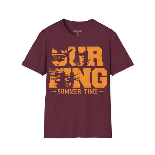 Surfing Summer Time Print Unisex T-Shirt